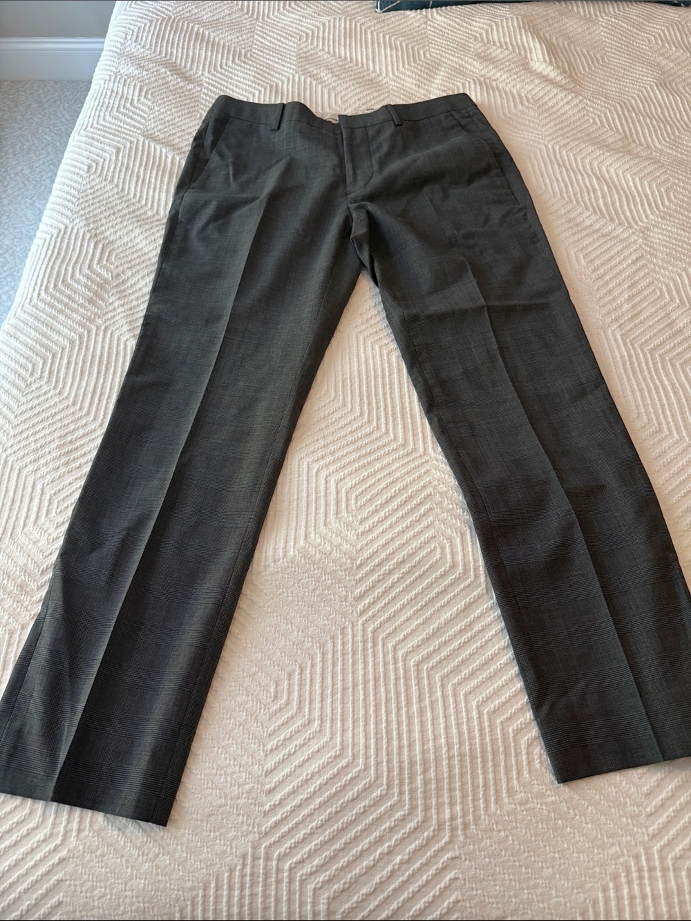 Bonobos Grey Plaid Dress Pants